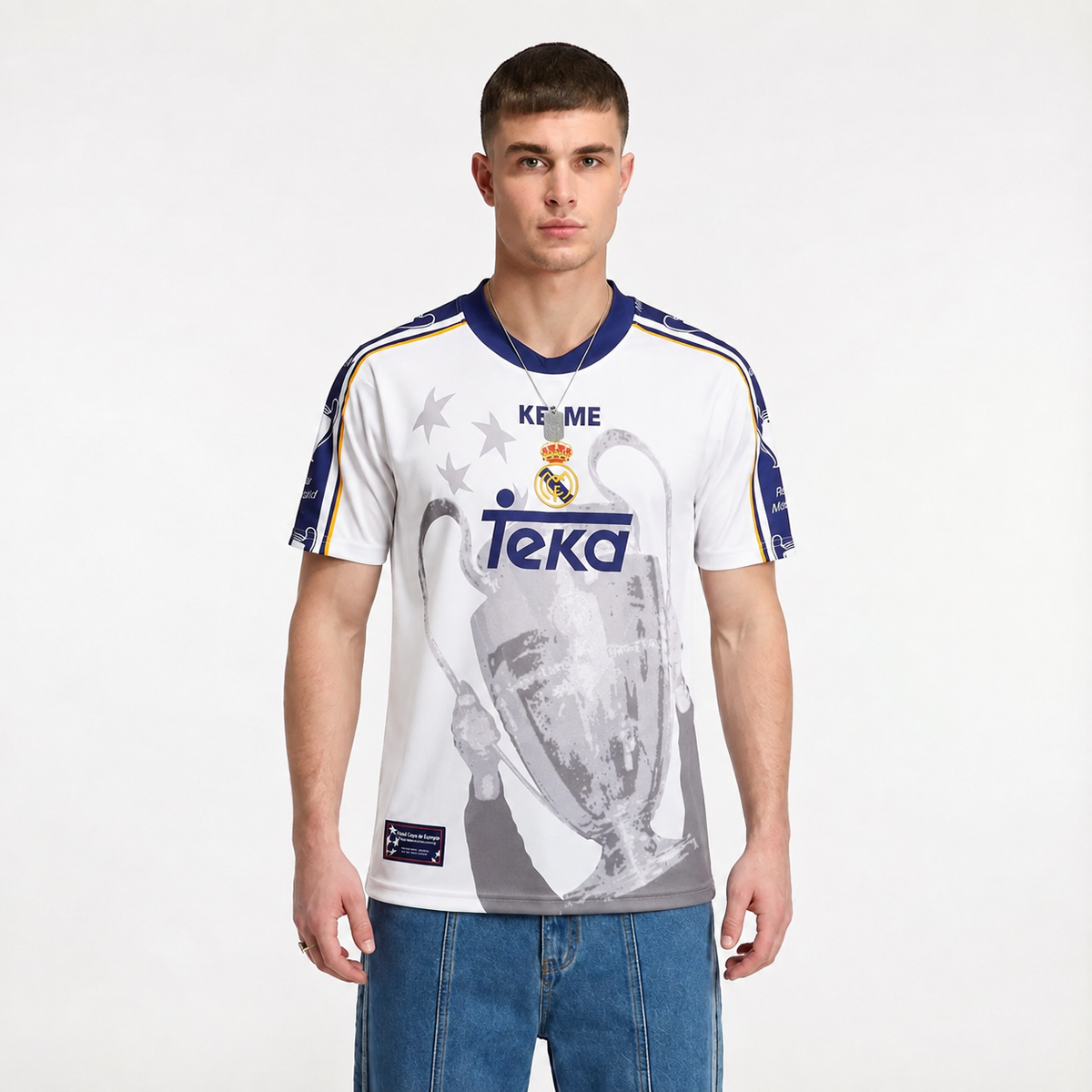 Camisa Real Madrid Edição Comemorativa 7 Champions League 1997/98