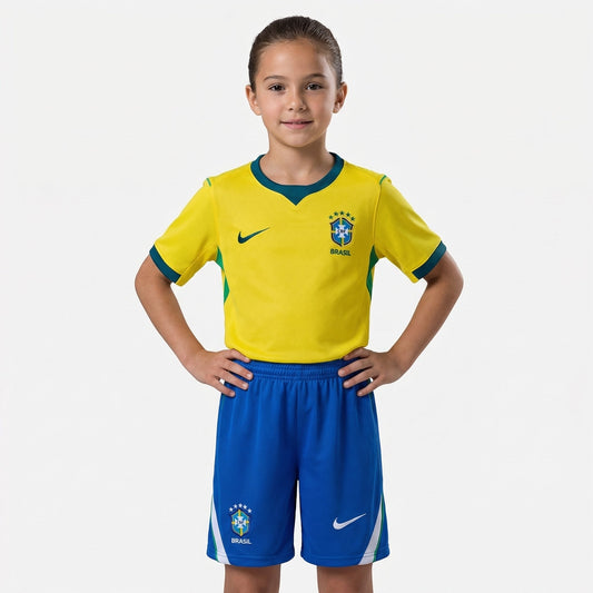 Conjunto Infantil Nike Brasil Feminino 2026/2027 I