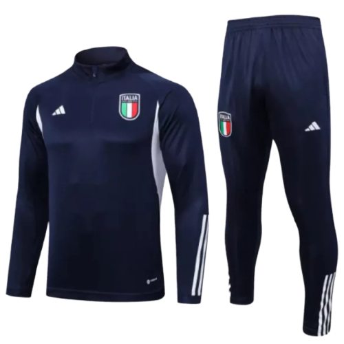 Conjunto de Treino Seleção Itália - Masculino - Marinho